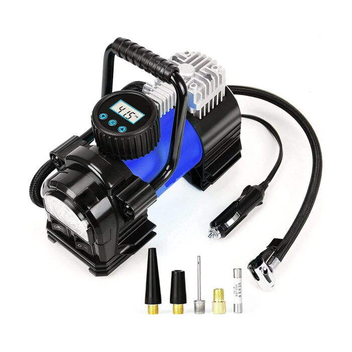 Heavy Duty Double Cylinders Tyre Inflator with Battery Clamp - Image 5